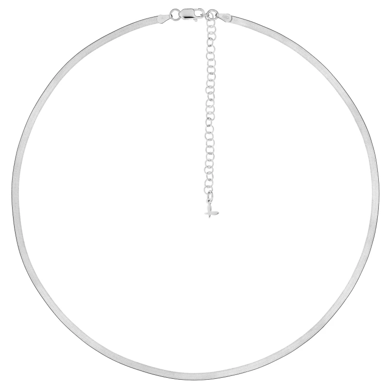 Naszyjnik srebrny tasiemka 0,3 cm