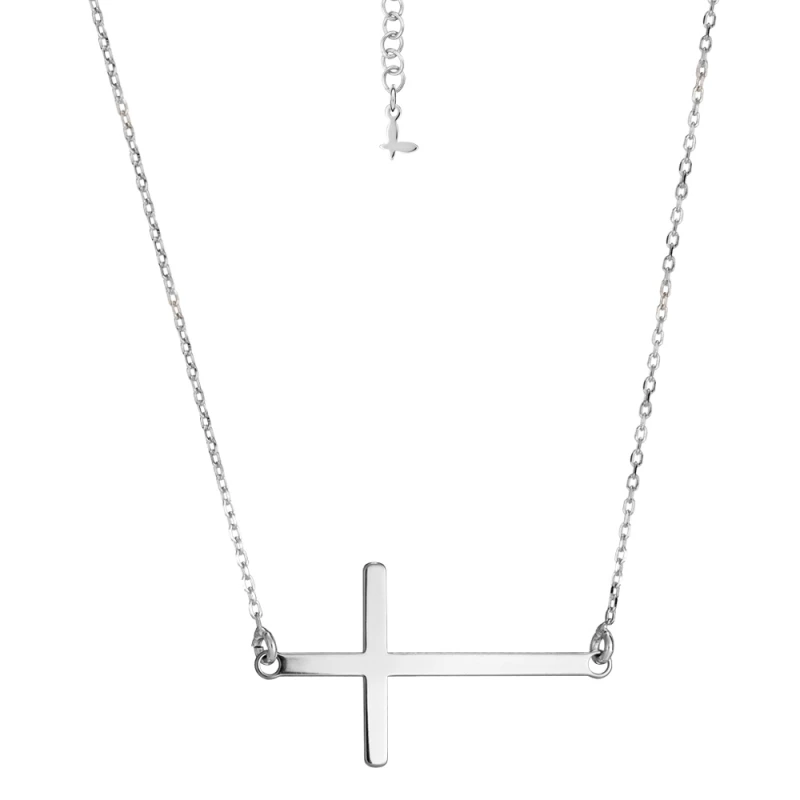 Naszyjnik srebrny z krzyżem