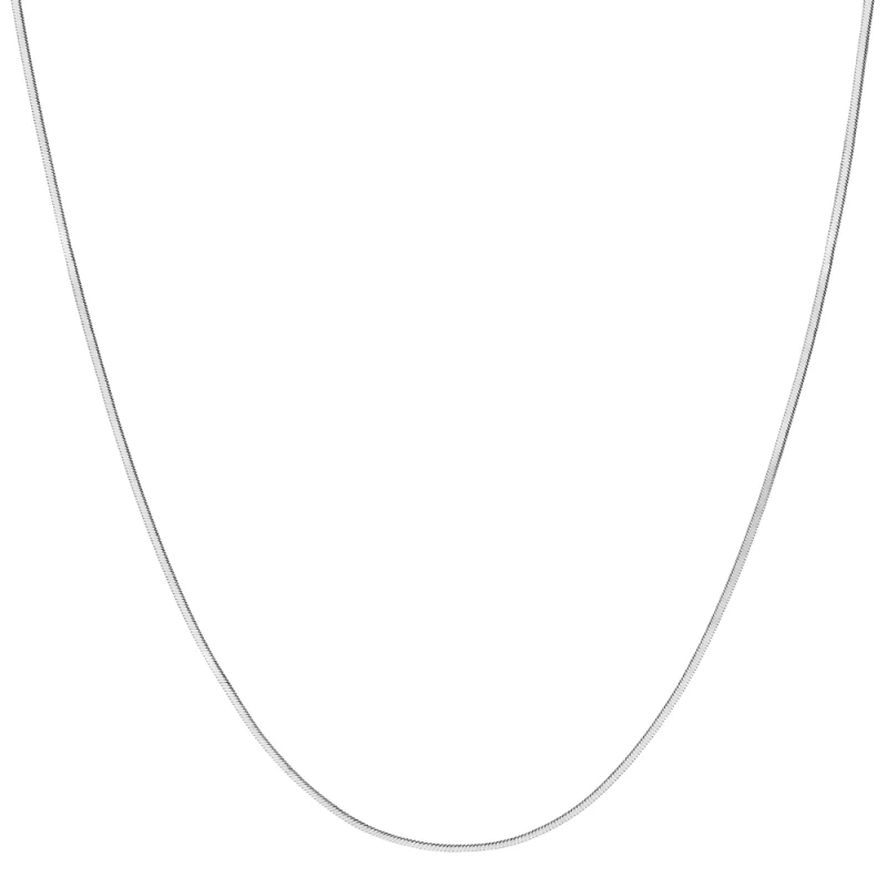 Naszyjnik srebrny żmijka kwadratowa 0,08 cm