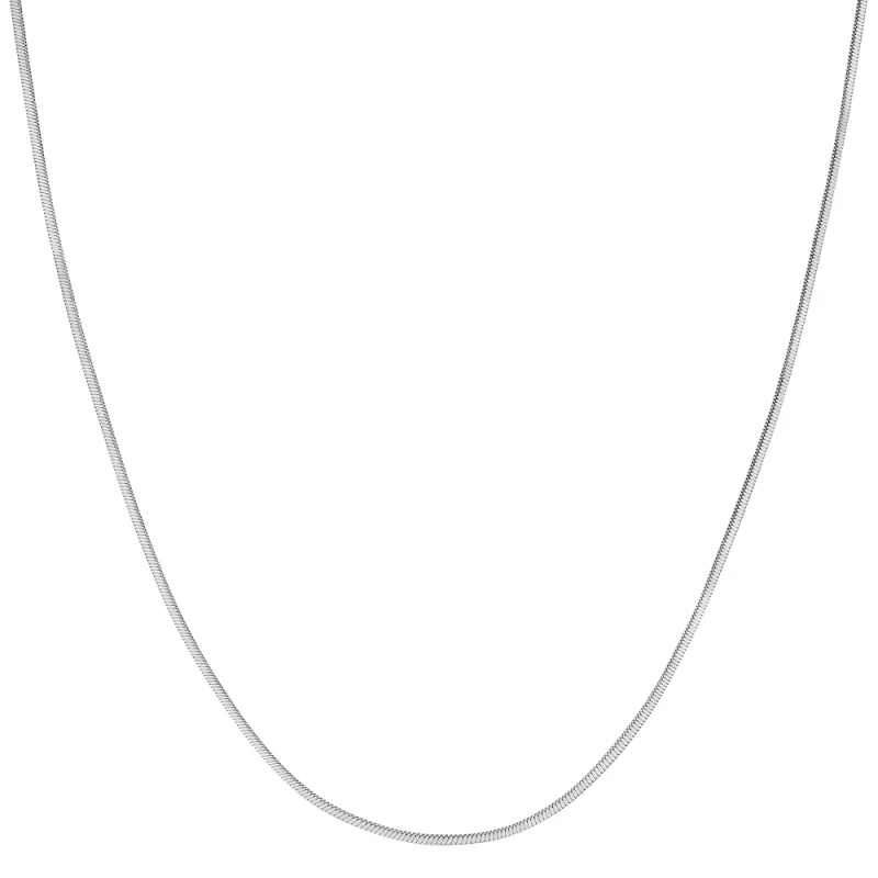 Naszyjnik srebrny żmijka kwadratowa 0,09 cm
