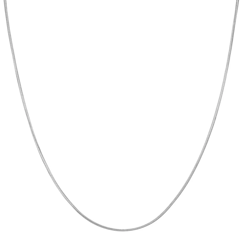 Naszyjnik srebrny żmijka okrągła 0,08 cm